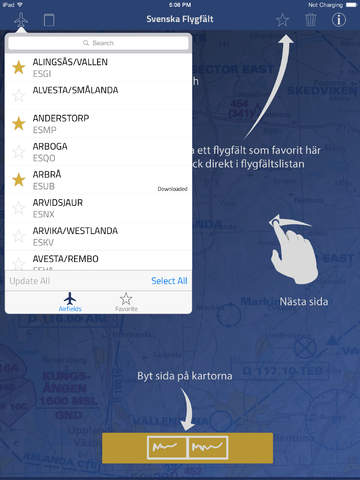 Svenska Flygfält & TMA-kartan screenshot 3