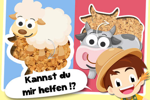 Toddler Tommy Farm Animals Cartoon Free - Barn and farm animal puzzles screenshot 2