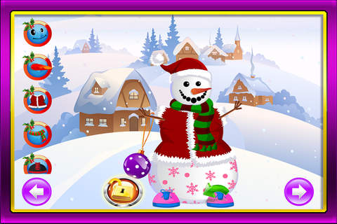 Snowman Head Build-er Saloon: A Frosty Ice-man Maker Kit for Kids game in winter Holiday Season PRO screenshot 4