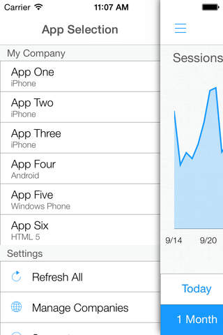 Flutter | Dashboard for Flurry Analytics screenshot 3