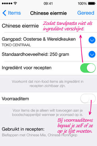 Grocery List Generator Lite - Create shopping lists and store all your recipes. screenshot 3