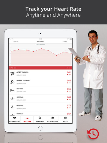 Heart Rate - Monitor Your Heartbeat HD screenshot 2