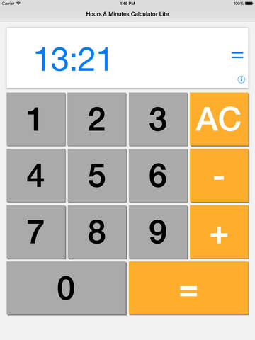 【免費工具App】小时和分钟计算器精简版-APP點子
