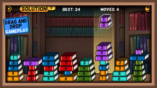 Book Towers - Brain Teaser Math Logic Tower Puzzle