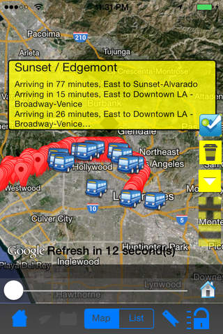 Los Angeles Metro Instant Bus Finder + Street View + Nearest Coffee Shop + Share Bus Map screenshot 2