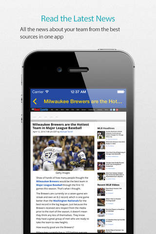 Milwaukee Baseball Schedule — News, live commentary, standings and more for your team! screenshot 3