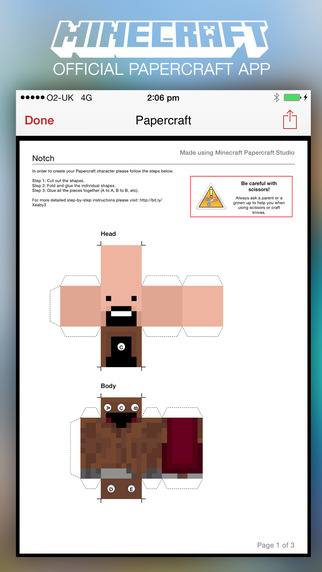 pantalla Captura  de papercraft del iphone app iPhone 1