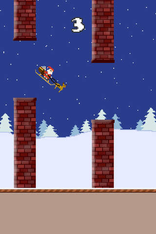 Flappy Santa. screenshot 3