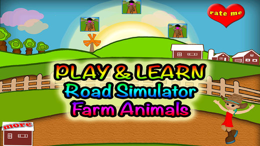 Animals Ride Preschool Learning Experience At The Farm Simulator Game