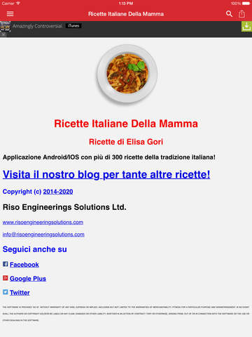 【免費生活App】Ricette Italiane della Mamma-APP點子