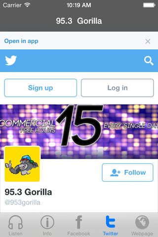 95.3 Gorilla. screenshot 3
