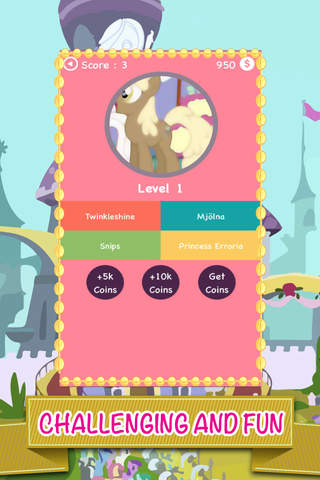 Character Trivia for My Little Pony Edition : The Rainbow Puzzles Simulator screenshot 4