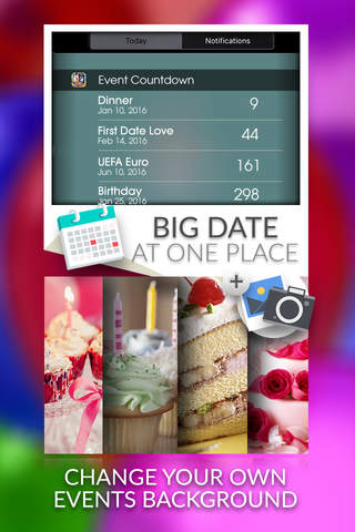 Event Countdown Beautiful Wallpaper  - “ Happy Birthday ” Free screenshot 2