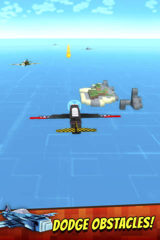 Survival Planes - Mine Air Dog Fight Combat Game with Blocky Aircrafts screenshot 2