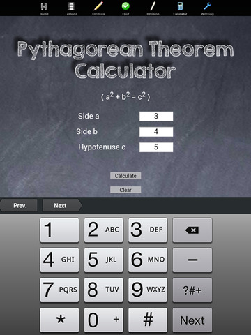 Pythagoras Theorem Maths screenshot 4