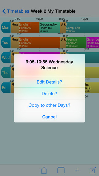 【免費教育App】School Timetable - Lesson & Course Schedule for Student, Teacher, Organiser-APP點子