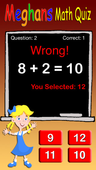 【免費遊戲App】Meghan's Math Quiz-APP點子