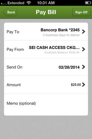 SEI Cash Access screenshot 3