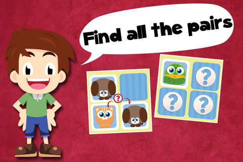 Toddler Tommy Pets Cartoon - Cute little animal puzzles screenshot 3