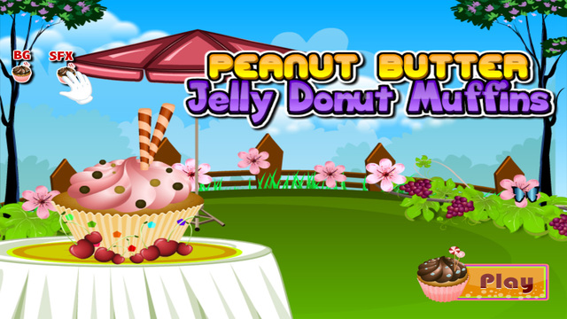 Peanut Butter Jelly Donut Muffins - Games for girls