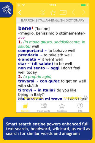 Barron’s Italian-English Bilingual Dictionary screenshot 2