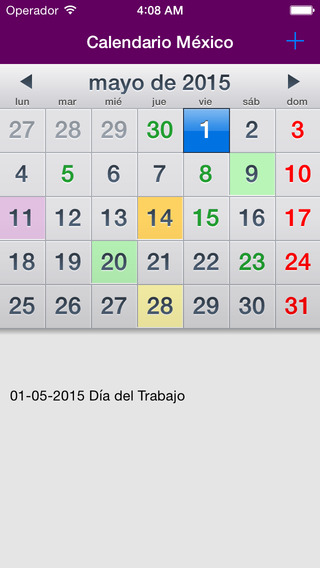 Calendario 2015 México Sin Ads