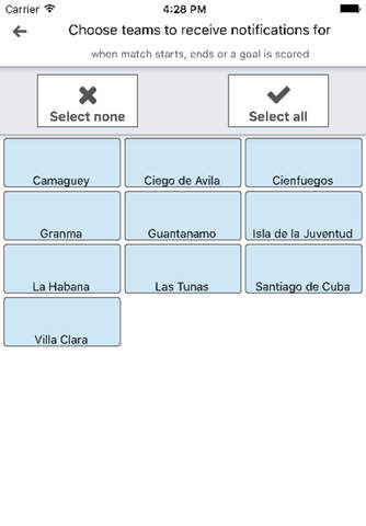 Scores for Campeonato de Fútbol. Cuba Football App screenshot 4