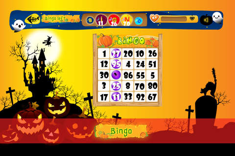 AAA - Pumpkin Bingo Pro ! screenshot 4