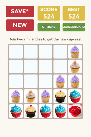 2048 Cupcake Endless Mode 3x3 4x4 5x5 6x6 screenshot 2