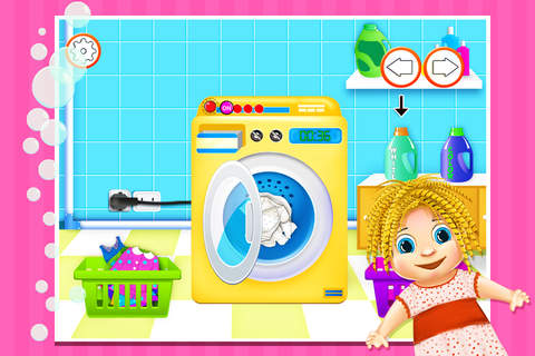 Laundry Girl Dirty Cloth Wash screenshot 2