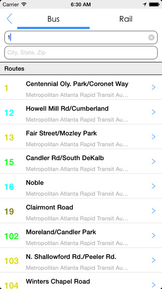 【免費交通運輸App】Transit Tracker - Atlanta (MARTA)-APP點子