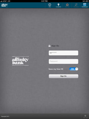 【免費財經App】Affinity Bank iPad Version-APP點子