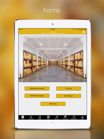 Warehouse Inventory and Shipment for iPad