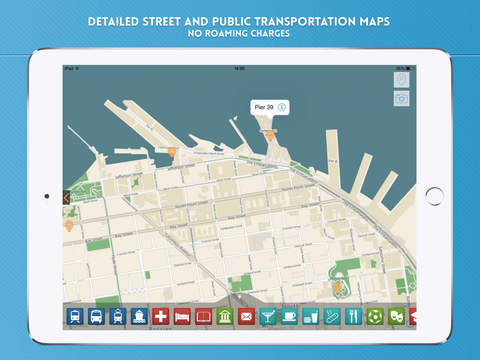 【免費旅遊App】San Francisco Travel Guide with Offline City Street and MUNI Maps-APP點子