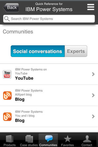 IBM Power Systems Quick Reference Mobile Application screenshot 4