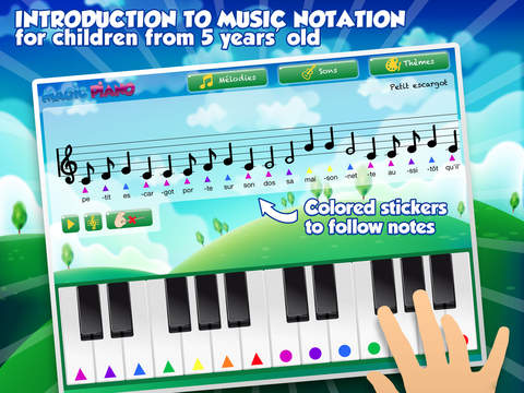 Color Piano: Music theory for kids from 5