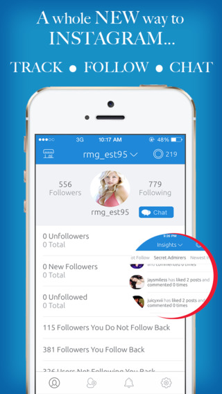 Instafollow - Direct Chat Follow Tool For Instagram Users. Get Instagram followers and like boost. F