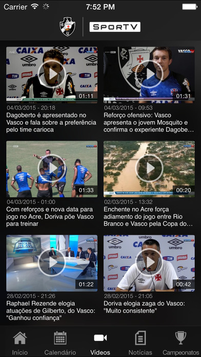 Captura de tela do iPhone 5