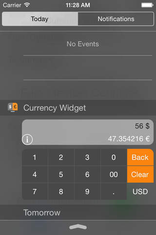 CurrencyCalc Widget screenshot 2