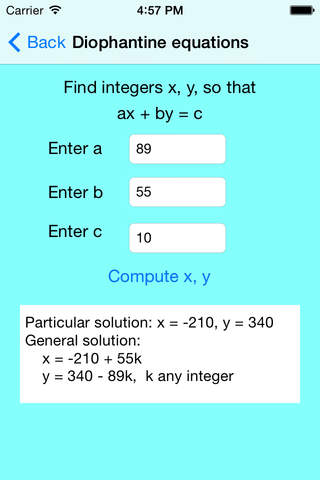 Number Theory Solver screenshot 4