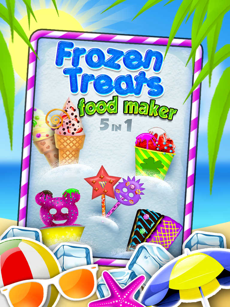 App Shopper: Frozen Treats Ice-cream Cone Creator: Make Sugar Sundae 