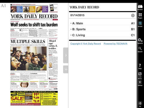 【免費新聞App】York Daily Record/Sunday News eEdition iPad App-APP點子