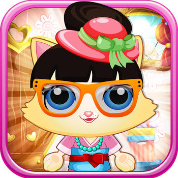 Adorable Small Pet-Shop: Fluffy Dog & Baby Ginger Cat Dress up FREE LOGO-APP點子