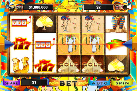 Slots Sphinx Pharaoh's Jackpot Casino Free Multiple Vegas Reels HD Heaven Way Golden Slot Machine Free Game Edition screenshot 3