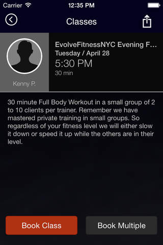 EvolveFitness NYC screenshot 4