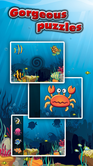 【免費教育App】Underwater Puzzles for Kids - Educational Jigsaw Puzzle Game for Toddlers and Children with Sea Animals-APP點子