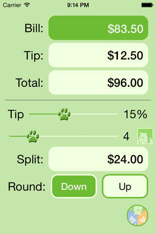 Tip Calculator Free with smart bill split screenshot 4