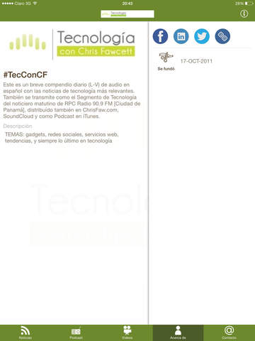 【免費新聞App】Tecnología con Chris Fawcett-APP點子