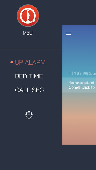 M2U-Alarm with voice of contents