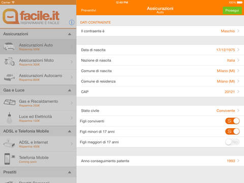 【免費財經App】Facile.it - Confronto Assicurazioni on line, Mutui, Prestiti, Luce e Gas, Adsl-APP點子